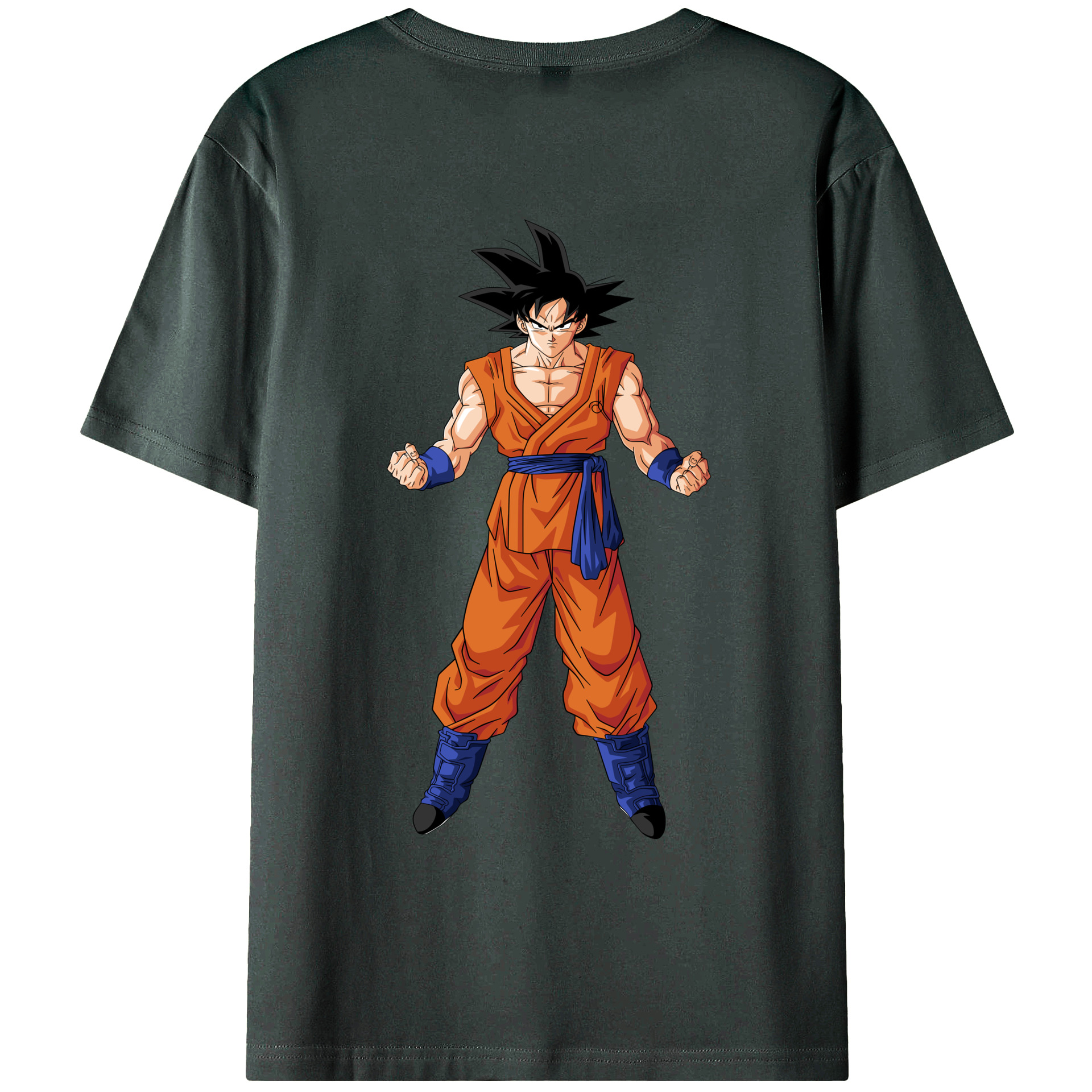 （画像用） ドラゴンボール 孫悟空（そん ごくう）Son Goku カカロット DRAGON BALL Kakarotto 綿100％ メンズ半袖Tシャツ（バックプリント） 通気性